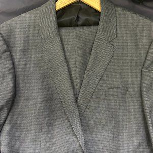 Boss Super 100 Men's 44R Suit Grey Patter